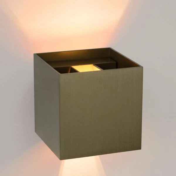 Lucide XIO - Wandlamp - LED Dimb. - G9 - 1x4W 2700K - Roest bruin - detail 2